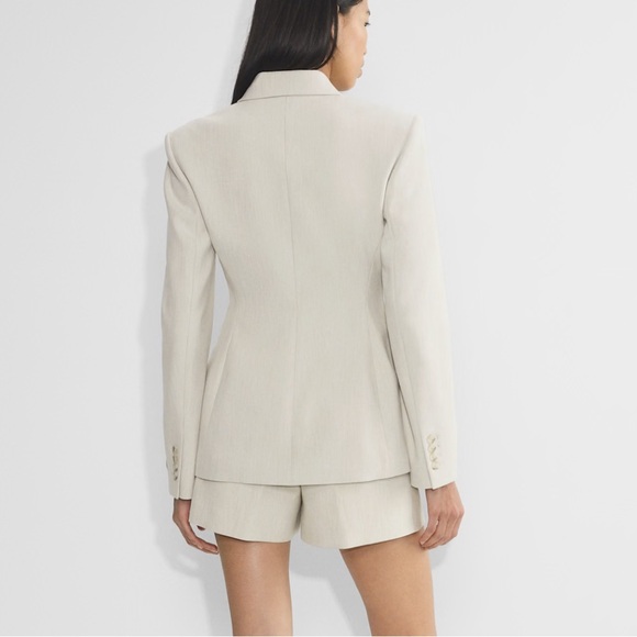 Aritzia Babaton Standout Blazer in Heather Matte Pearl - Picture 2 of 5
